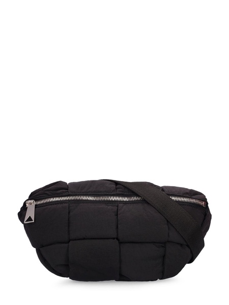 Intreccio padded nylon belt bag