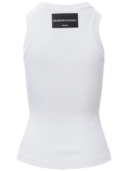 The Jane ribbed jersey tank top