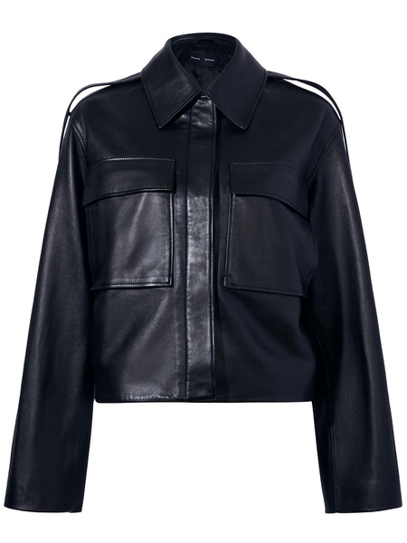 Dylan glossy leather jacket