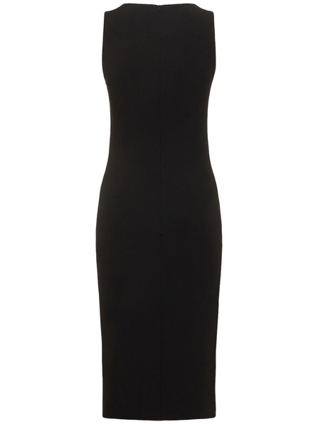 Matte viscose jersey midi dress