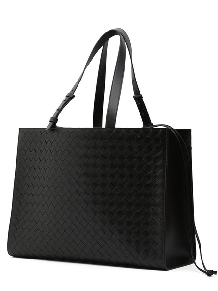 Cargo intreccio leather tote bag