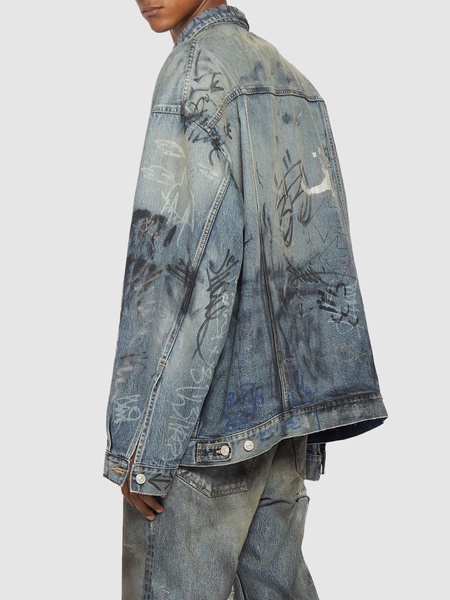 Oversize cotton denim jacket