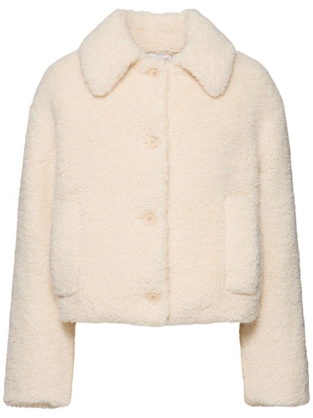 Zowi buttoned teddy short coat