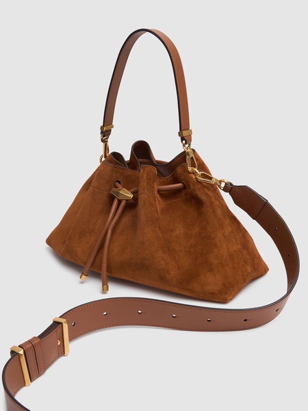 E/W Bon Bon suede bucket bag