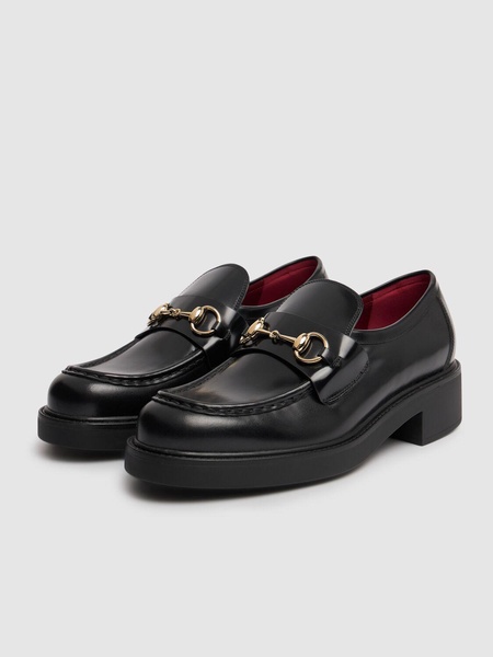 Leather loafers