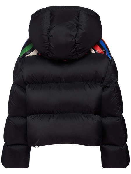 Tech oversize hood puffer ski jacket