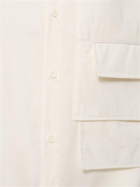 Cotton blend shirt w/pockets