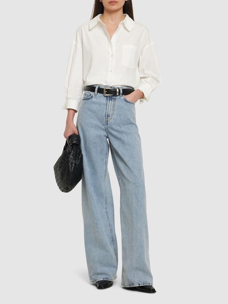 High-rise wide-leg jeans