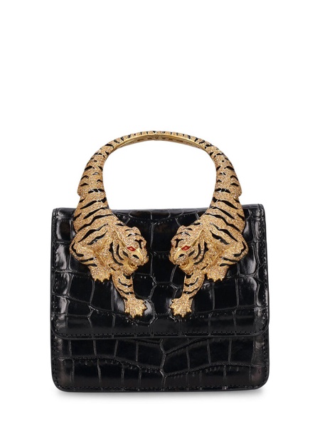 Small Roar croc embossed bag