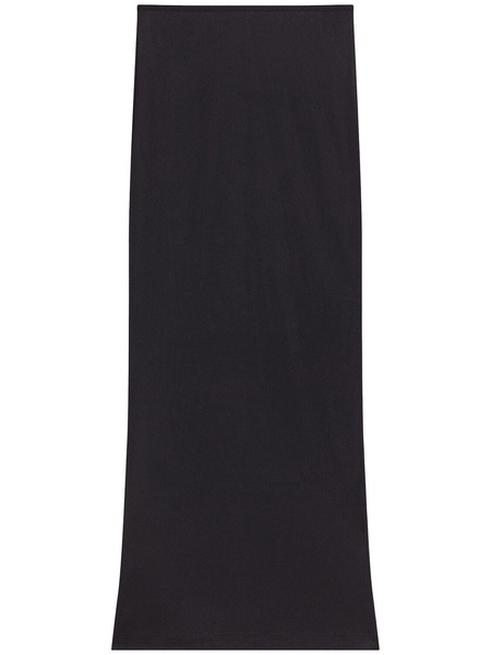 Fluid jersey long skirt