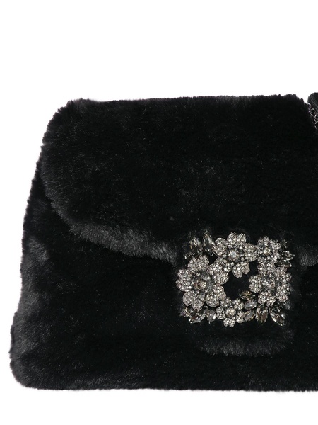 Mini RV Bouquet faux fur clutch