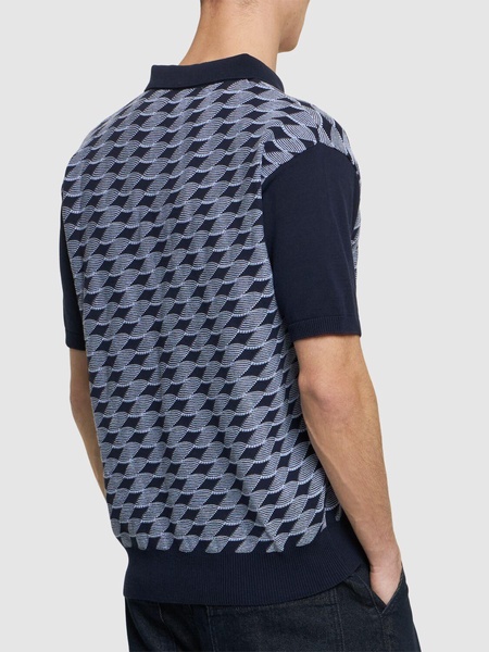 Knotted knit polo