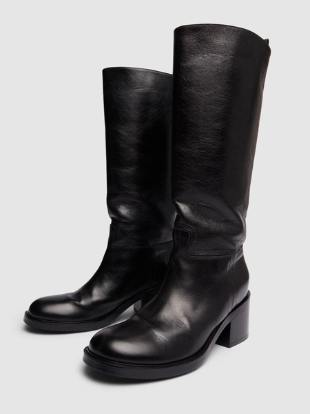 55mm Peggy leather tall boots