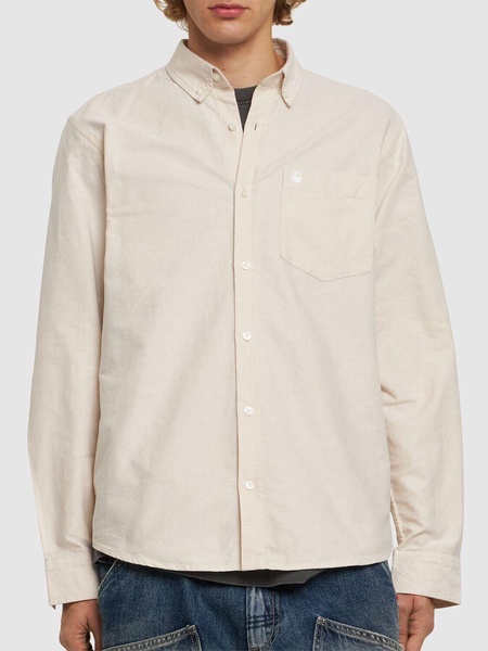 L/s logo oxford shirt