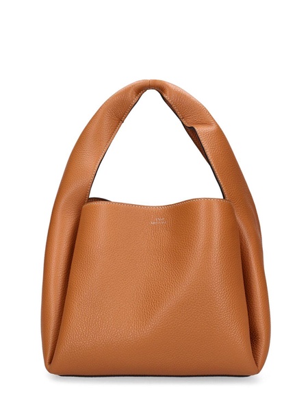 Leather bucket bag