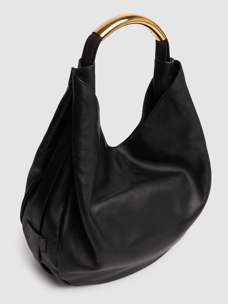 Chambred nappa leather tote bag