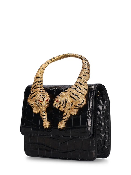 Small Roar croc embossed bag