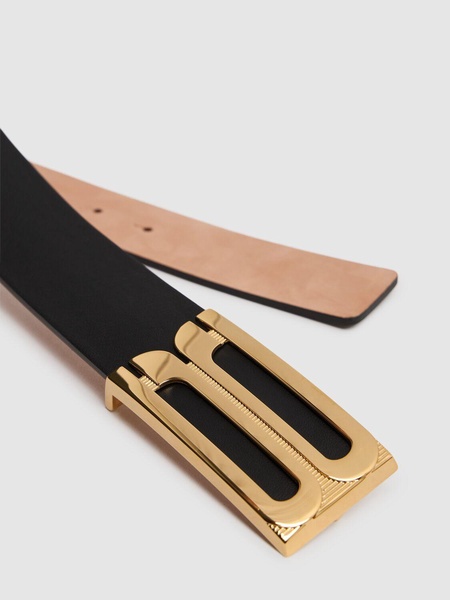 Jumbo frame smooth leather belt