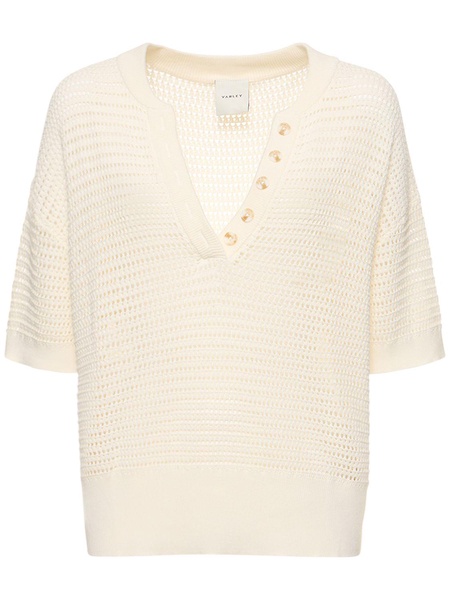 Callie boxy knit polo