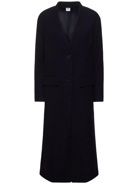 Wool blend long coat