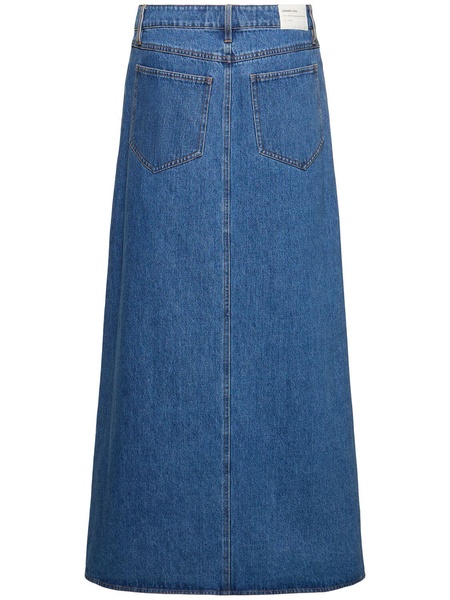 Miles cotton denim long skirt