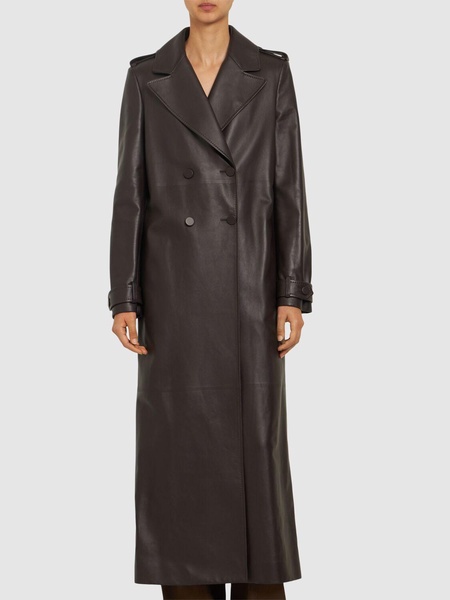 Houstt leather long coat