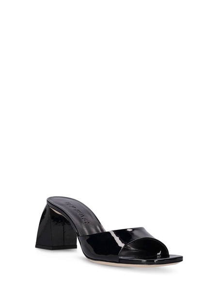 70mm Romy patent leather mules