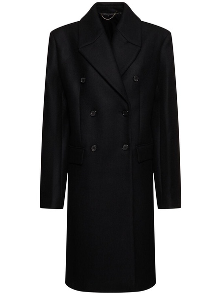 Broad wool blend midi coat