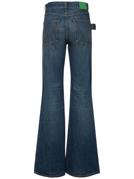 Flared denim jeans