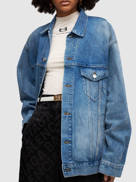 Large fit Japanese cotton denim jacket