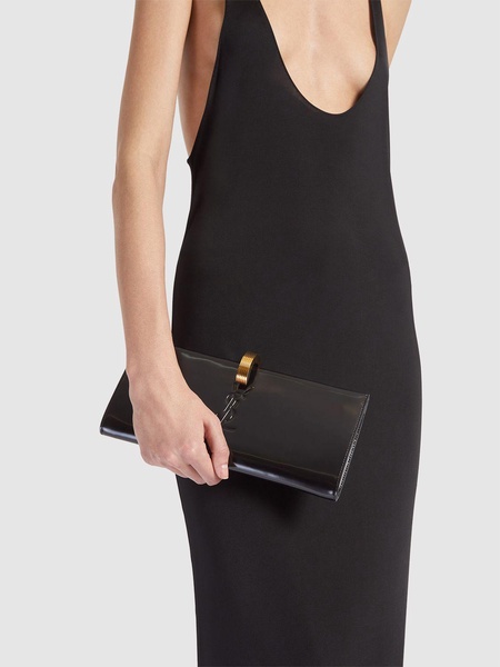 Daria Minaudiere brushed leather clutch