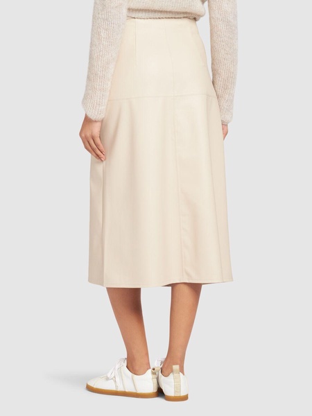 Scilli coated jersey midi skirt