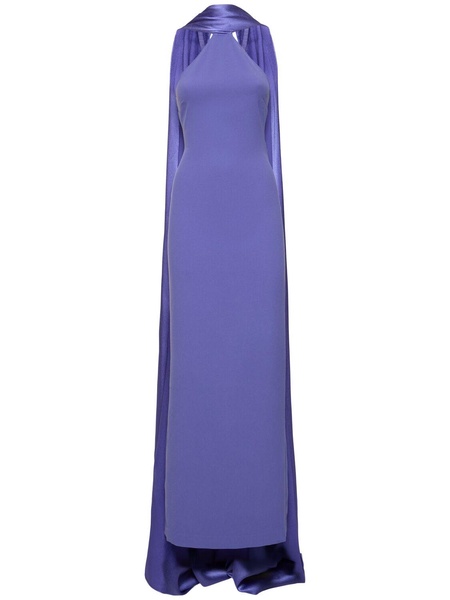 Ophelia crepe & satin maxi dress