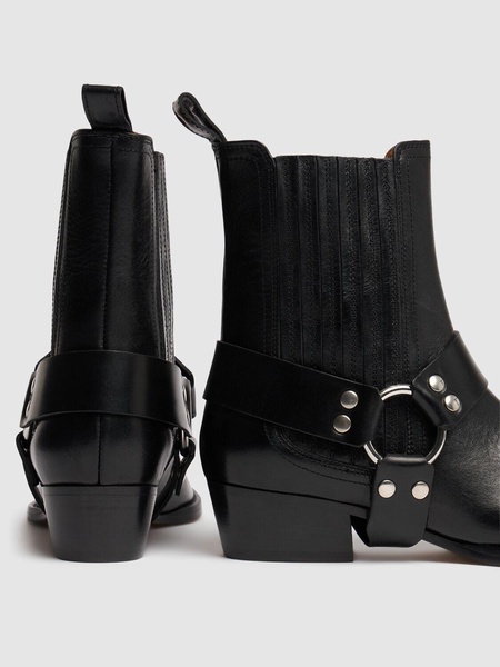 35mm Helena leather ankle boots