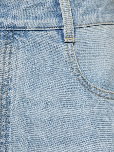 Vintage cotton denim wide leg jeans