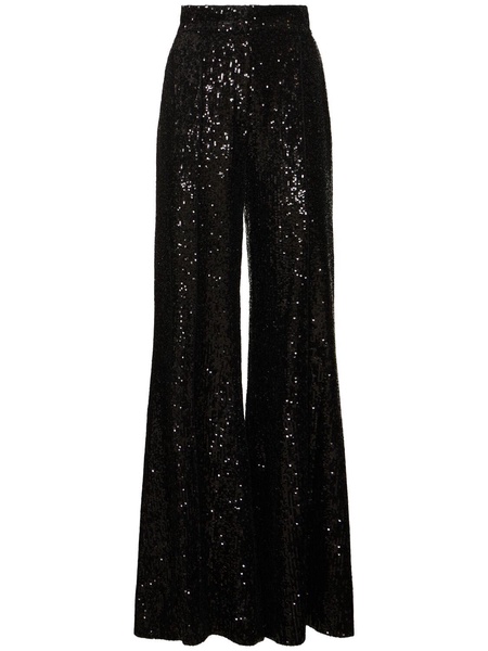 Sequined flared pants