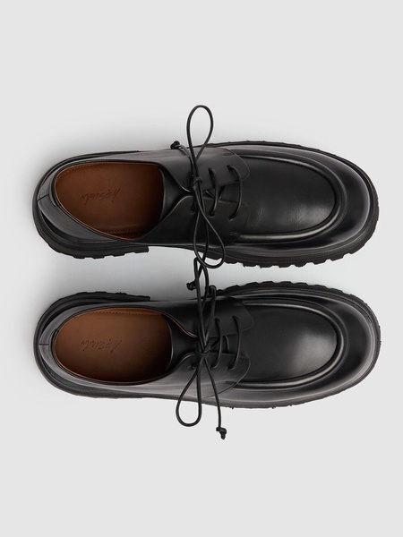 Scalarmato leather lace-up shoes