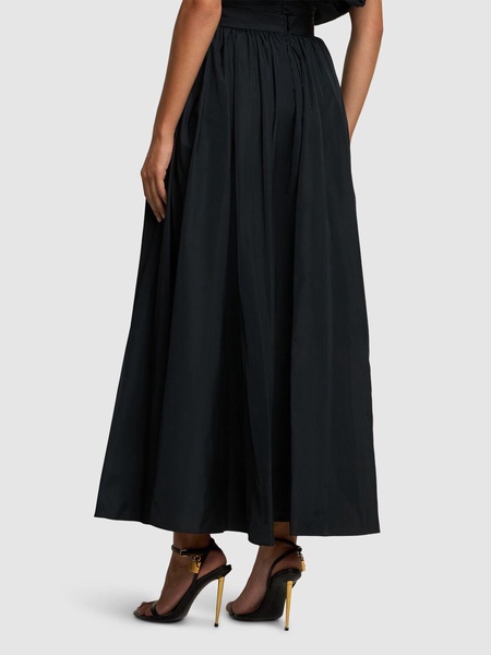 Taffeta maxi skirt