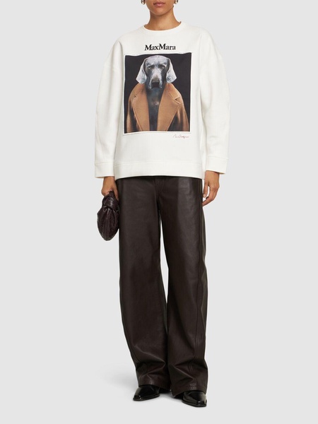 Bacco printed cotton jersey sweatshirt