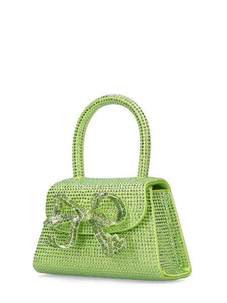 Micro crystal embellished silk bag