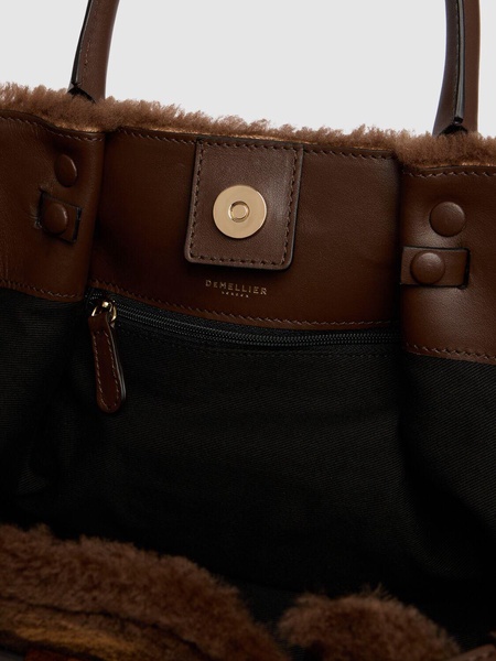 Midi New York shearling tote bag