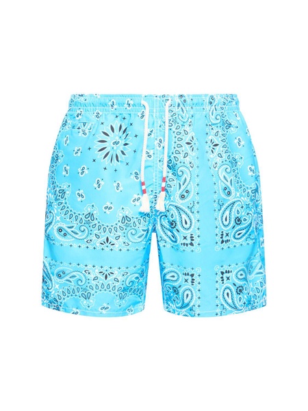 Bandana print tech swim shorts