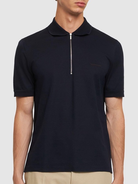 Cotton piquet polo