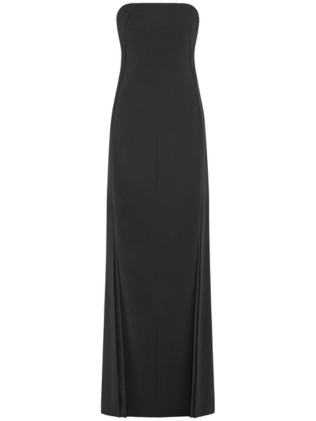 Angelique strapless crepe gown