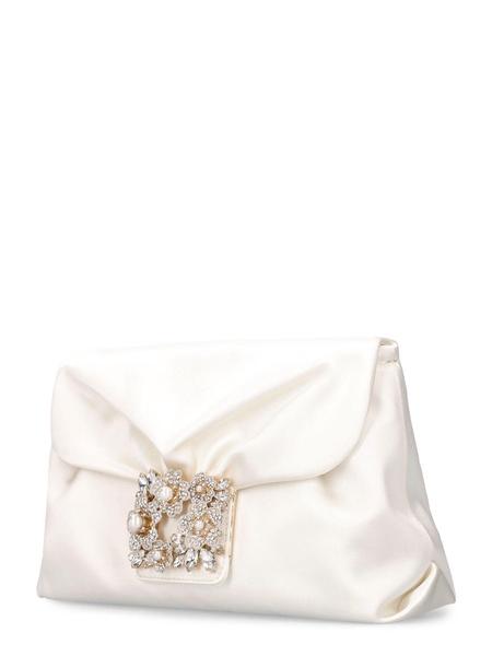 RV Bouquet drape satin clutch