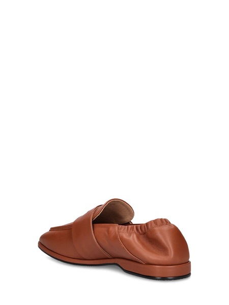 Square penny loafers w/ band