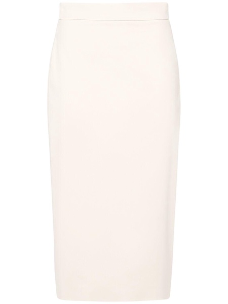 Eden double cotton canvas midi skirt