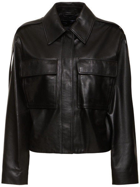 Dylan glossy leather jacket