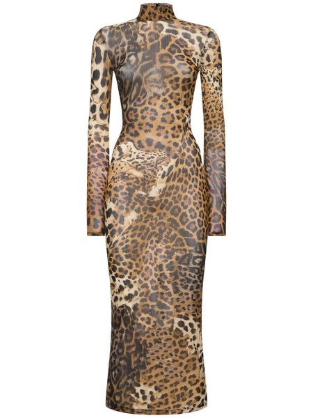 Jaguar printed tulle dress