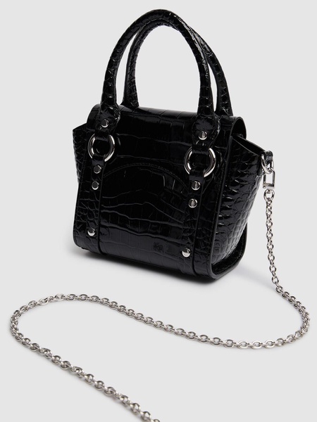 Mini Betty Chain embossed leather bag